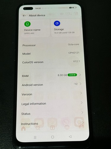 Oppo a93 cph2121 - cph2121, sim)