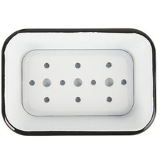 White Soap Dish Enamel 2 Parts