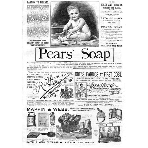 Victorian adverts pears soap - pears,