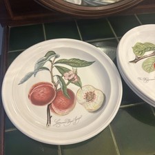4 x Vintage Portmerion Pomona Fruit Side Plates 7.5” (18 1/4 cms). 1st quality