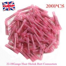 200pcs Red Heat Shrink Butt