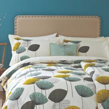 Sanderson  DOUBLE Duvet Cover Set DANDELION CLOCKS CHAFFINCH  100% Cotton NEW