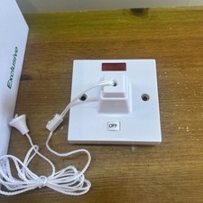 10no 50amp Schneider Pull Switches In White with Neon Indicator