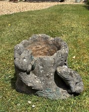 Vintage Planter Pot Frog Tree