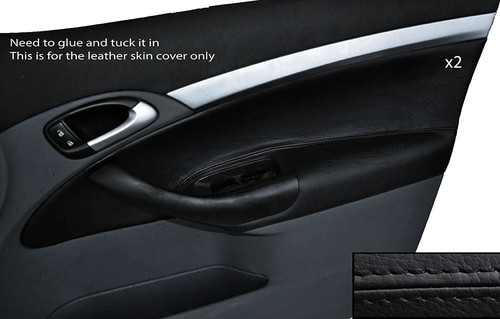 Black stitch front door - stitch,