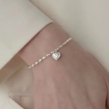 925 Sterling Silver Heart Drop