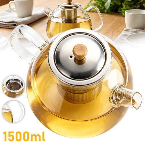 Glass teapot borosilicate - glass,