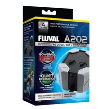 Fluval A202 Air Pump Quiet Dual Output - Upto 300 Litre Tanks Aquarium Fish Tank