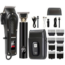 Professional Men Hair Clippers Cordless Trimmer Beard Razor Machine Barber Kit