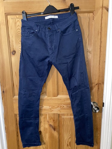 Zara men blue chino - blue, trousers