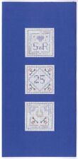 Silver Wedding Anniversary Greeting card - Cross Stitch Kit on 16 aida