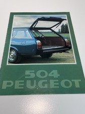 Peugeot 504 Estate Brochure