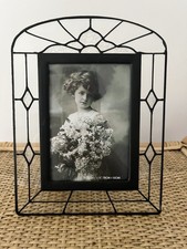 Black Metal Clear Glass