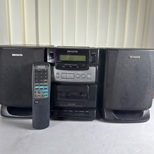 Aiwa LCX-100 Mini Hifi System, Radio, Cassette + Remote Working Superb See Video