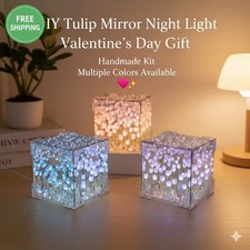 Romantic tulip mirror - mirror, night