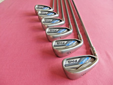 PING G30 GRAPHITE IRONS  5 - P/W [6 IRONS] 'RED DOT'  SOFT  REGULAR FLEX   L/H