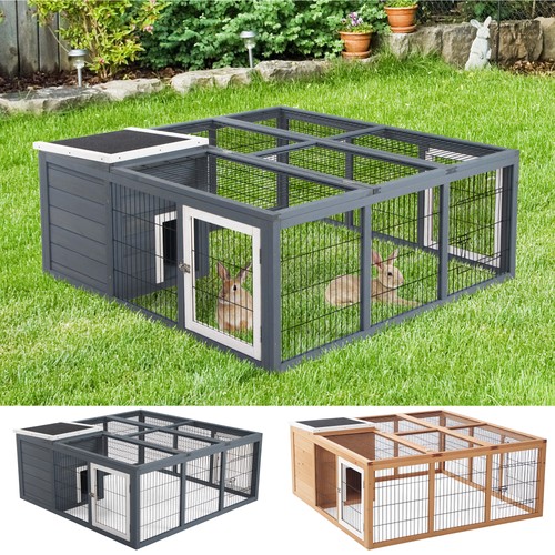 Rabbit hutch outdoor guinea - rabbit, outdoor,