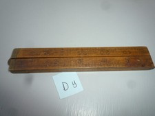 VINTAGE WOODEN  BRASS  FOLDING