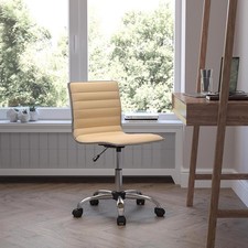 Executive Office Chair Tan PU