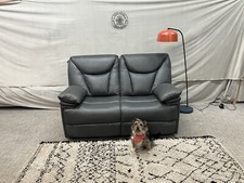 SCS Felix Endurance 2 Seater Sofa In Dark Grey With Black Piping RRP £1459