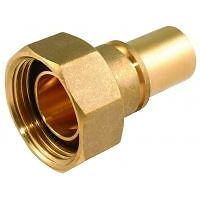 Grooved brass meter union - grooved,