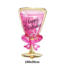 Wine Glass Balloon Happy