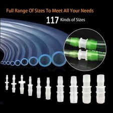 STRAIGHT Reducer JOINER TUBING PLASTIC BARBED CONNECTOR PIPE HOSE Air Water