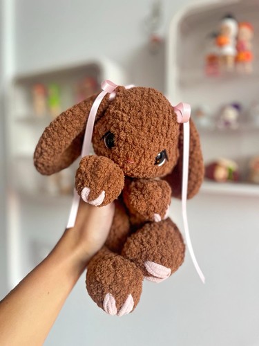 Brown plush bunny rabbit - bunny,