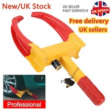 Twin Pack Tyre Wheel Clamp Lock Car Van Trailer Bike Caravan Anti Theft Security