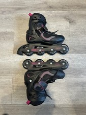 Oxelo Decathlon Inline Roller Skates Active Fit 3 76mm Wheels UK7 EU40 Black