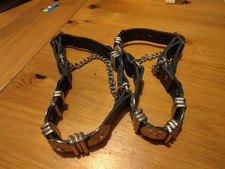 Leather and Steel Boot Straps