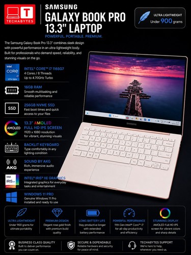 Samsung galaxy book pro - galaxy, 13"