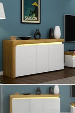 Sideboard with led light - with, oak