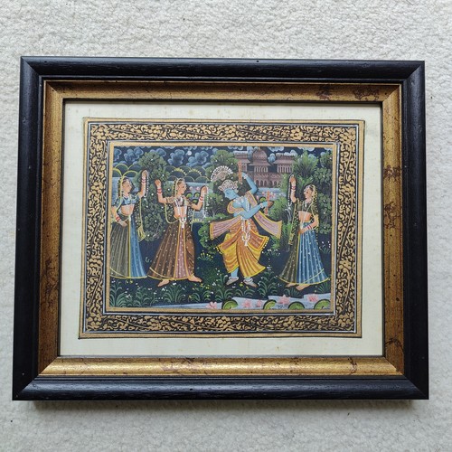 Vintage indian painting framed - vintage,