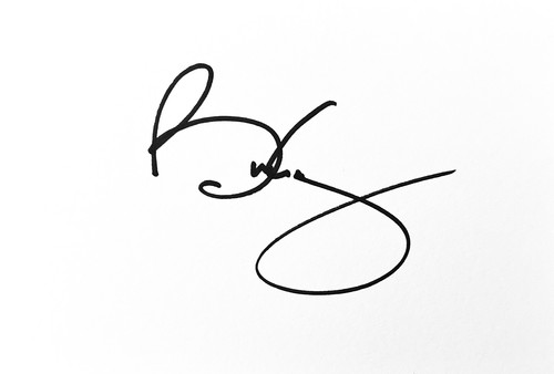Brian may hand signed - hand,