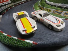 MATCHBOX POWER TRACK SLOT CARS  CHEVROLET CORVETTE STINGRAY X 2  1/64