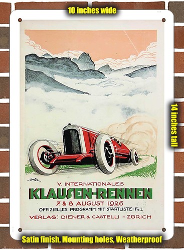 Metal sign 1926 - 1926, klausen