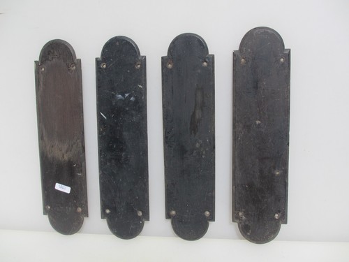 Antique wooden finger plate - antique,