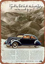 METAL SIGN - 1937 Lincoln