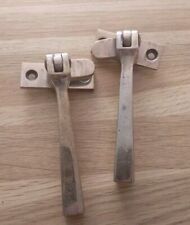 Vintage Solid Rose Brass Window Latch CasementHandle FlipLeft/Right £12 each