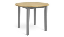 Chicago Solid Wood 2-4 Seater Dining Table - Grey