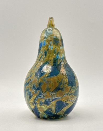 Studio art glass pear - studio,