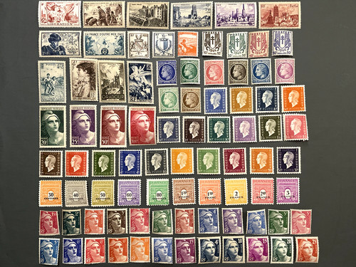 France stamps complete year - stamps,