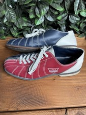 Team Cobra Bowling Shoes Men’s 11 Women’s 12.5 Retro Red Blue Rentals Leather