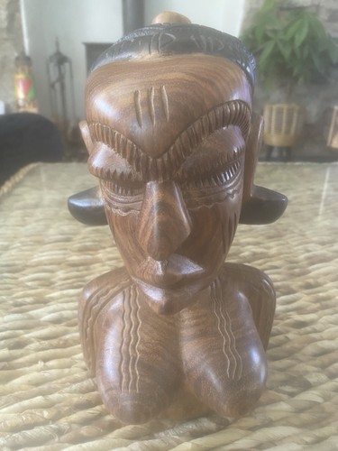 Vintage wooden hand carved - wooden, hand-carved