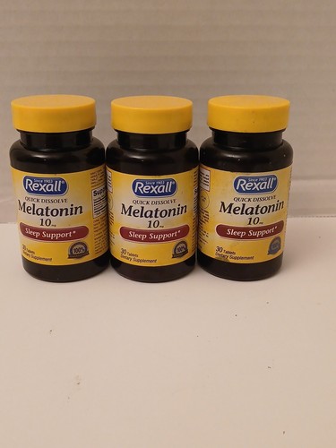 Three melatonin 10mg - 10mg, 30