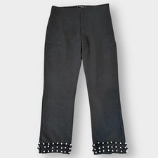 Black cropped trousers with