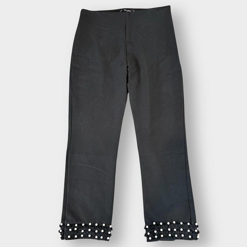 Black cropped trousers - , with
