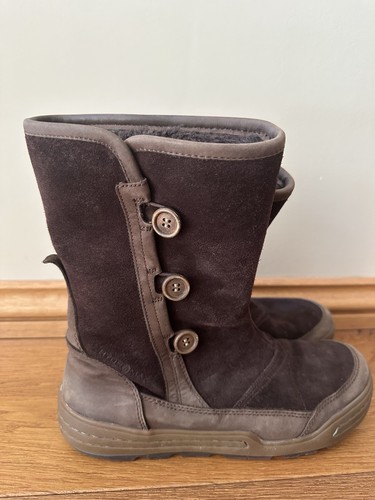 Ecco suede boots brown - brown, size