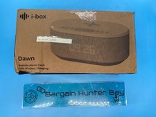 *SEE DESC* i-box Dawn Bluetooth Stereo Radio Dual Alarm ClocK Phone Charger